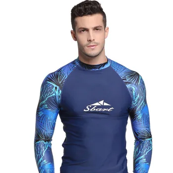 Мужской водолазный костюм Эластичный купальник для серфинга, рубашка для плавания с длинными рукавами, подводная охота, серфинг, дайвинг