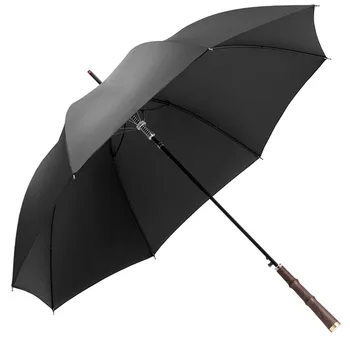 Автоматический зонт-трость с длинной ручкой, усиленный винтажным мужским зонтом от дождя и солнца Parapluie Homme Товары для дома