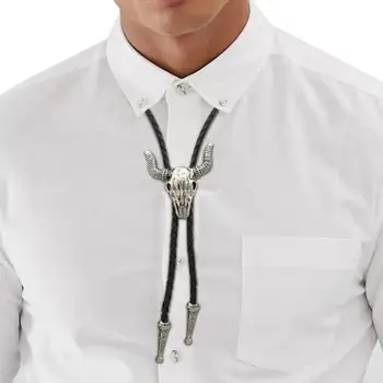 Галстук с Бычьей головой, ожерелье с подвеской в стиле Бохо, колье с длинными кисточками, прямая поставка