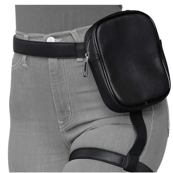 Женская поясная сумка, кошелек, сумка для мобильного телефона, кошелек для ног, бедра, пояс, сумка для девочек из искусственной кожи, поясная сумка для пеших прогулок, мотоцикла