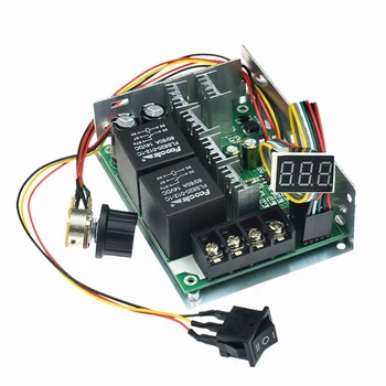 ШИМ-регулятор частоты вращения двигателя постоянного тока, Цифровой дисплей 0-100%, Регулируемый Входной сигнал модуля привода, МАКС 60A
