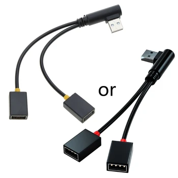 E56B Портативный USB-кабель-разветвитель 2-в-1 Адаптер питания, Шнур-преобразователь от мужчины к женщине