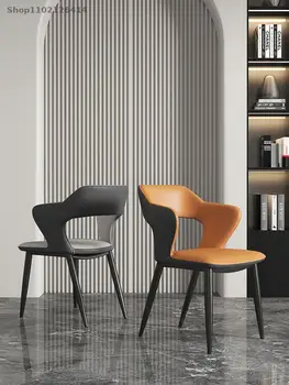 Итальянский легкий роскошный обеденный стул, современный минималистичный домашний стол с красной сеткой и спинкой, стол для переговоров, стул для маджонга, скандинавское искусство высокого класса