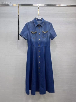yu052 Высококачественное Новое Модное женское весеннее платье 2023 года Роскошного европейского дизайна в стиле вечеринки