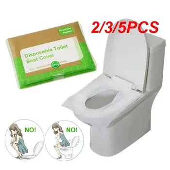 2/3 / 5ШТ упаковок = Одноразовые бумажные чехлы для сидений унитаза, Кемпинговый туалет, защитный чехол для ванной комнаты для путешествий /кемпинга ZXH