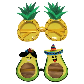 Летние очки на Гавайях с фруктами и ананасом, детский пляжный день рождения, забавный реквизит для фотосессии