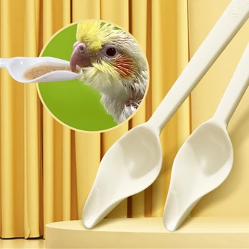 Специальные ложечки для кормления домашних птенцов-Ручные ложечки для кормления попугаев-какаду из пищевого пластика
