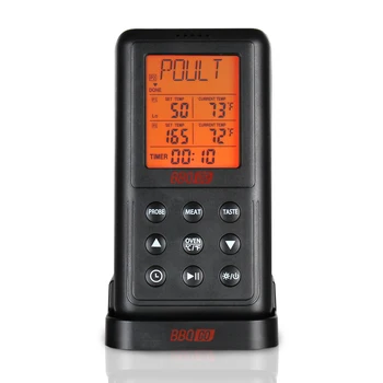 Inkbird BG-RF2C Беспроводной Цифровой Кухонный термометр для приготовления пищи в духовке, гриль, Коптильня, Термометр для мяса с зондом и таймером
