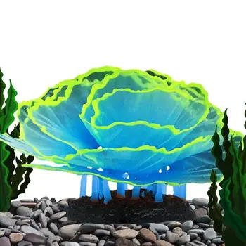 Искусственные Аквариумные Растения Силиконовый Аквариум Коралловый Орнамент Моделирование Аквариуме Растения Украшения Ландшафта Для Пресной Воды