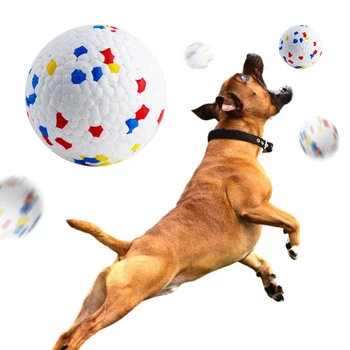 Устойчивые к Укусам Твердые Игрушки с Собачьим Мячом для Маленьких Крупных Собак, Высокоэластичная Игрушка с Жевательным Мячом для Домашних Животных из E-TPU, Не Скрипящая Интерактивная Игрушка Для Щенков