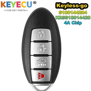 KEYECU Keyless go для Infiniti Q50 Q60 2016 2017 2018 2019 2020 Умный Дистанционный Брелок 4A Чип 433,92 МГц KR5S180144204 S180144204
