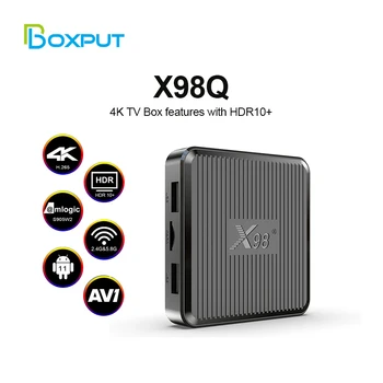 BOXPUT X98Q Smart TV Box Android 11 Amlogic S905W2 Двойной Wifi 4K HDR10 AV1 5G Wifi Медиаплеер Телеприставка Android 11,0