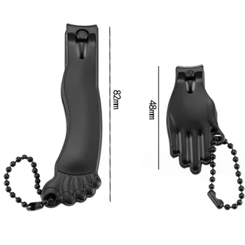 Многофункциональные брелки в форме ладони/стопы, металлический брелок для ключей от автомобиля, украшение для автомобильной сумки, можно использовать как кусачки для ногтей, 2 шт./компл.