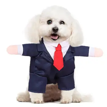 Вечерние костюмы для собак Креативный Вечерний смокинг с красным галстуком-бабочкой, наряд для собак для маленьких средних собак, свадебный наряд для собак, одежда для