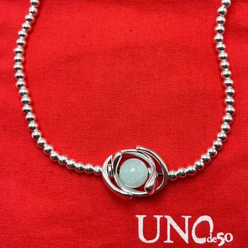2023 UNOde50 Испания Модный тренд Хит продаж Изысканное роскошное ожерелье из бисера Женская подарочная сумка для романтических украшений