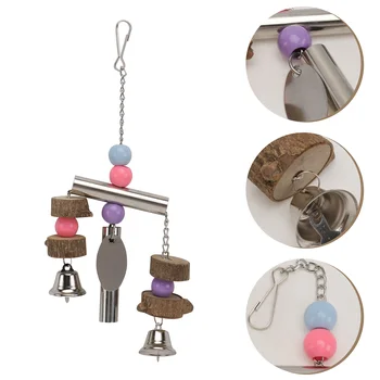 Игрушки для попугаев, подвесные игрушки-колокольчики из нержавеющей стали, подвесные Игрушки для украшения домашних птиц