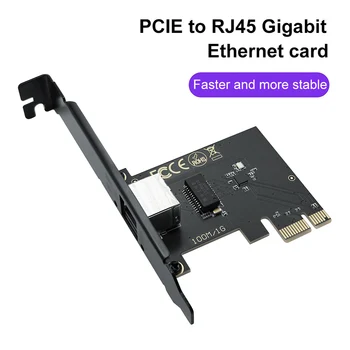 Сетевая карта Gigabit Ethernet PCI Express 10 М/100 М/1000 Мбит /с, Сетевой адаптер PCIe, Поддержка Windows Linux для настольных ПК