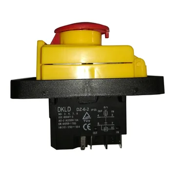 Электромагнитный переключатель DZ-6-2 5-контактный 15A 250V IP55 аварийный выключатель