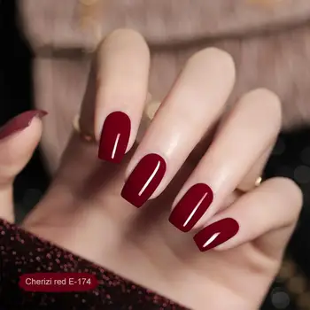 7 мл гель-лака для ногтей Красный темный гель-лак Полупостоянный дизайн ногтей Маникюр Впитывающийся СВЕТОДИОДНЫЙ УФ-гель-лаки для ногтей лак для ногтей