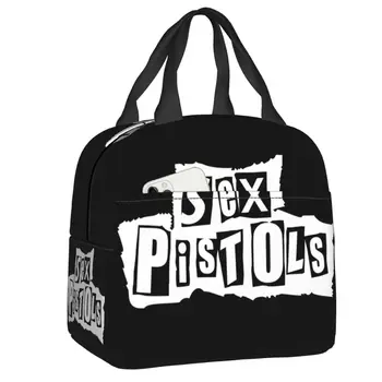 Сумка для ланча хэви-метал рок-группы Sex Pistols, водонепроницаемый Кулер для пикника, Термальный ланч-бокс для женщин, Детский контейнер-тотализатор