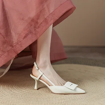 Apanzu, Женские модные босоножки на высоком каблуке 2023, босоножки с мелким носком, женские босоножки на шпильке с острым носком, Легкие, Знакомые Простые туфли на высоком каблуке