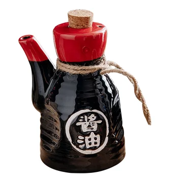 Керамическая бутылка для соевого соуса, домашняя приправа, Мини-кофейный сироп, форсунка для топлива, масляные приправы в японском стиле