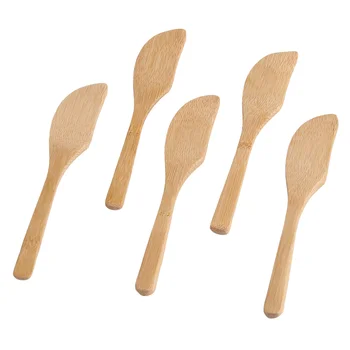 Инструмент для разбрасывания джема Кухонная Батуральная Маска Ложка Бамбуковый нож для масла Начинка для клецек Деревянные инструменты