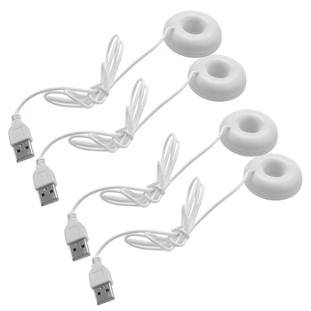 Горячий 4X Белый Пончик Увлажнитель Воздуха USB Офисный Настольный Мини-Увлажнитель Портативный Творческий Очиститель Воздуха Белый