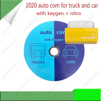 2020 Auto Com 2020.23 Сканер диагностического инструмента Obd2 для автомобилей и грузовиков + Nitroobd