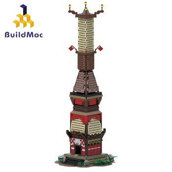 MOC-150356 Tearsed of the Kingdom Skyview Tower Архитектурная Модель Строительных блоков Игровая Башня DIY Игрушки Для детских подарков