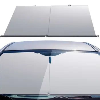 Автомобильный солнцезащитный козырек на лобовое стекло Выдвижной дизайн, теплоизоляционный блок для переднего стекла, козырек Универсальный солнцезащитный козырек для лобового стекла автомобиля