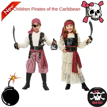 Детские фестивали на Хэллоуин, кинопоказ, Детская одежда Королевской команды Карибских пиратов-разбойников