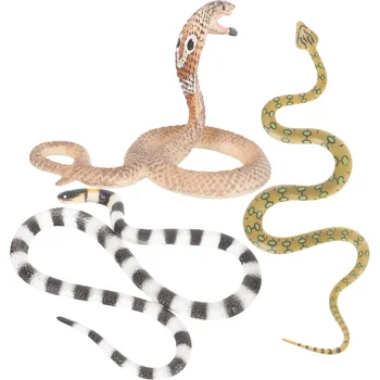3 шт. игрушка-имитация змеи, детские развивающие игрушки, пластиковые детские поддельные украшения для вечеринки