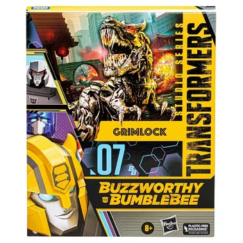 В наличии серия Hasbro Transformers Studio Buzzworthy Bumblebee Leader 07BB Grimlock, коллекционная фигурка, модель Игрушки 8,5 дюймов
