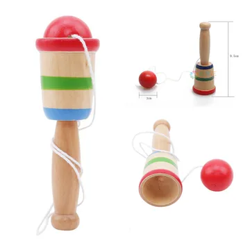 2023 Детская Антистрессовая Безопасная Простая деревянная чашка для бильбоке и мяч, дошкольные развивающие игрушки для детей, забавные игры на свежем воздухе
