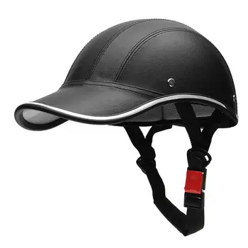 2023 Новый мотоцикл Велосипедный Полушлем Шлем для лица Велосипедный шлем Защитный ABS Кожаный Бейсболка Шлемы