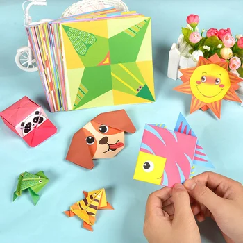 Детские игрушки для рукоделия, мультяшные животные, оригами, книга для резки бумаги, детские пазлы для вырезания из бумаги, развивающие игрушки для раннего обучения, подарки