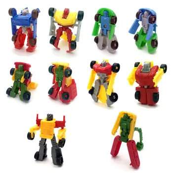 1 шт. Трансформирующий робот-автомобиль, игрушки, детские фигурки, игрушечный мини-деформационный автомобиль, обучающая игрушка для детей