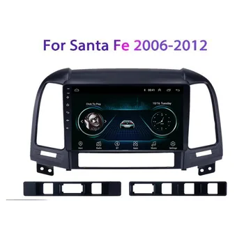 Автомобильный DVD Android 12 для Hyundai Santa Fe 2 2006-2013 Авторадио Мультимедийный плеер Поддержка GPS 5G DSP RDS Камера Carplay