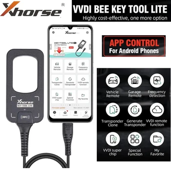 Xhorse VVDI BEE Key Tool Lite Может Генерировать Дистанционное определение частоты Транспондера Получите 6шт Проводных Пультов XKB501EN В подарок