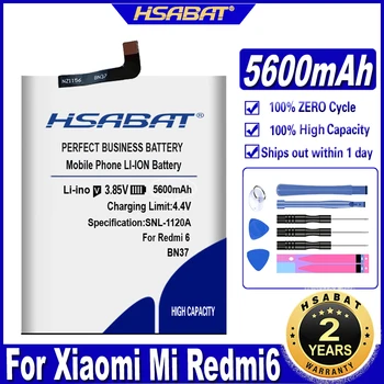 Аккумулятор HSABAT BN37 5600mAh для Xiaomi Mi Redmi6 Redmi 6 / Redmi6A Redmi 6A Redrice 6 бесплатные инструменты