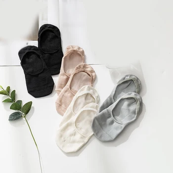 3 пары тонких нескользящих невидимых носков с мелким вырезом, Женские дышащие удобные носки-лодочки, подарок для женщин и девочек