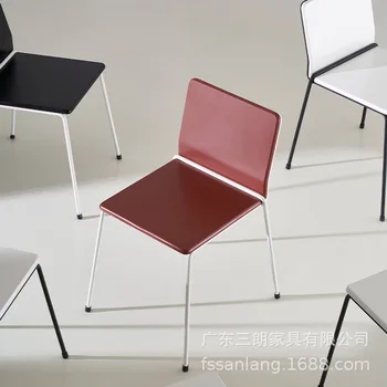 Y-38 Y-40 Sanlang design белая роспись обеденного стула легкий роскошный простой домашний стул Современная сеть красный стул железный кованый коммерческий