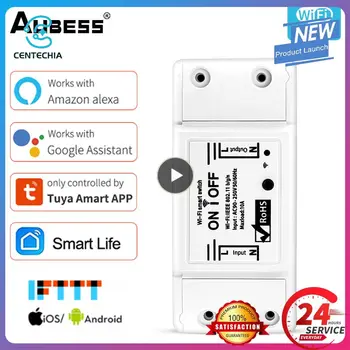 Aubess 10A Smart Switch WiFi/ZigBee DIY Breaker Беспроводной Умный Переключатель Голосового Управления Работает С Alexa Google Home Tuya Smart Life