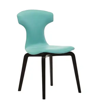 Обеденный стул из армированной стеклопластиком гостиничной кожи, креативный дизайн, одноместный стул
