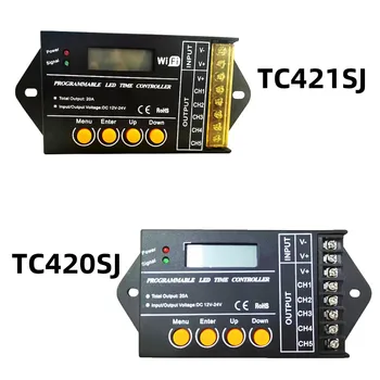 TC420SJ TC421SJ NL502 Программируемый Светодиодный Контроллер времени TC420 TC421 Обновленный 12-24 В 20A 5CH Сенсорный Экран WiFi ПК Телефон Приложение Управление