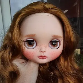 Лицевая панель куклы Blyth от фабрики с задней панелью для куклы Blyth 1/6 без макияжа и винта