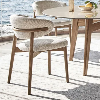 Свадебные Деревянные обеденные стулья Современная кухня на открытом воздухе Элегантный дизайн стула Relax Nordic Sillones Индивидуальная мебель для дома