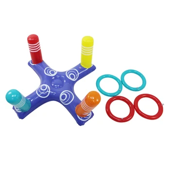 Надувные водные игрушки для игры в бассейне с поперечным кольцом из ПВХ с 4 кругами
