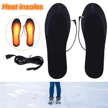 USB-стельки с подогревом, Перезаряжаемые Электронагревательные Стельки для обуви, стельки для ботинок с подогревом, стельки с подогревом, Режущаяся стелька с теплым нагревом